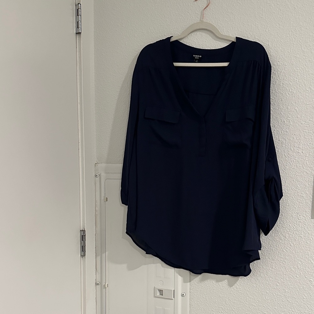 Torrid Dark Blue Women's Blouse